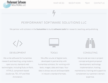 Tablet Screenshot of performantsoftware.com